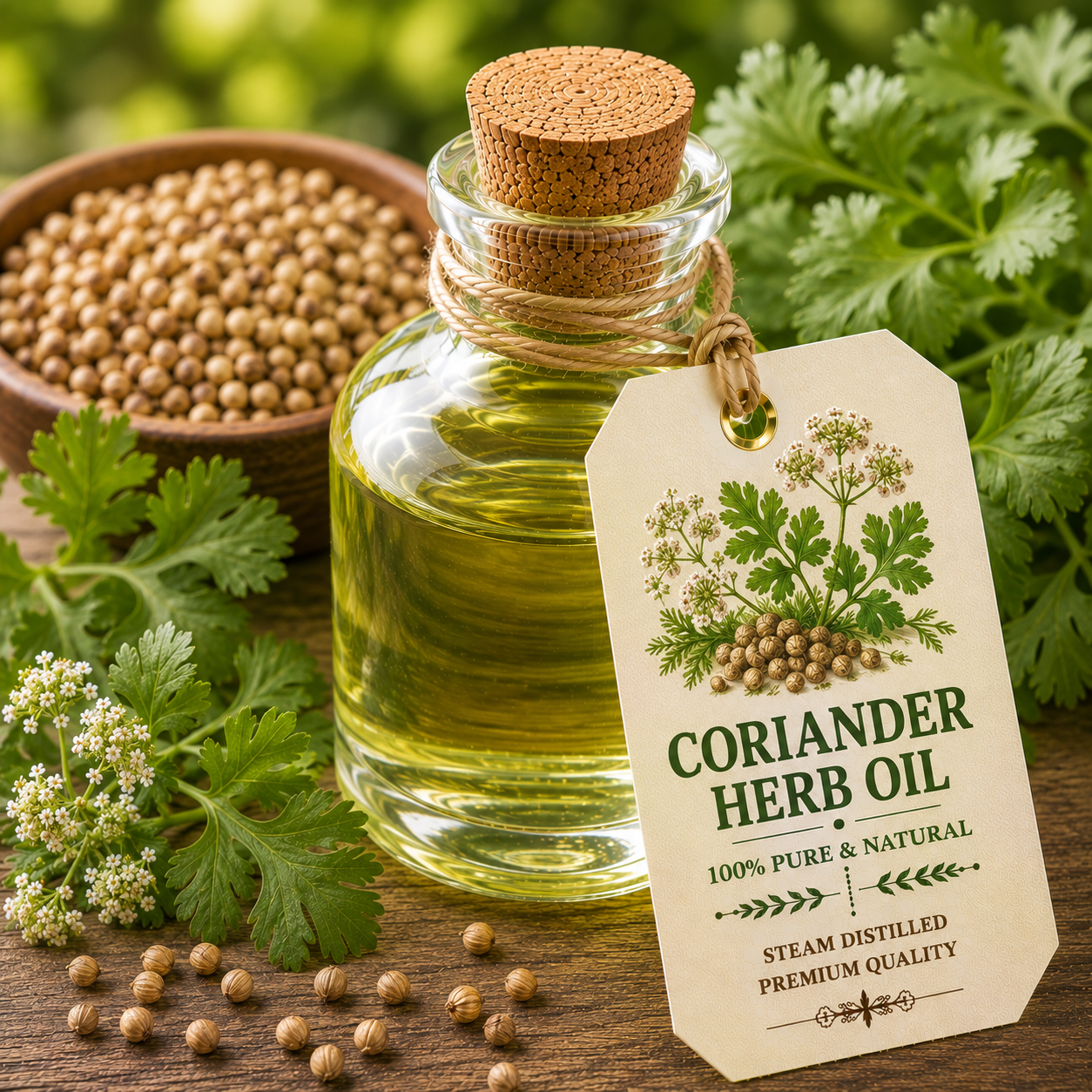 coriender herbs oil